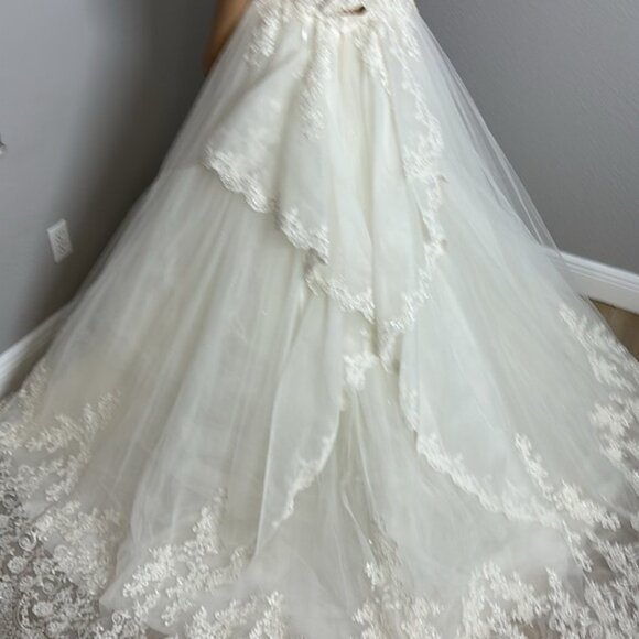 Narin Moda Wedding Dress Ball Gown Size 8 and EU Size 38 - Picture 7 of 16